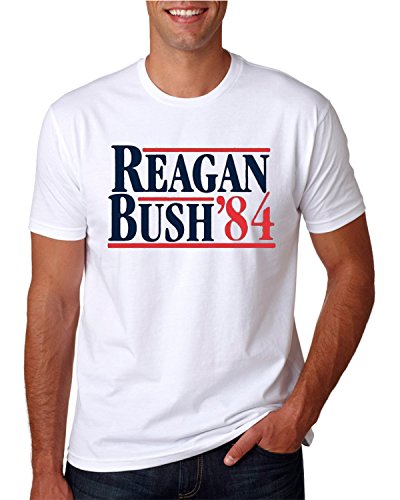 Hot Ass Tees Adult Unisex Reagan Bush 1984 Shirt Republican Presidential Campaign T-Shirts Funny Novelty Parody T-Shirt $10 Sale