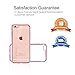 Merope Phone Case Hybrid Crystal Clear with PU Bumper for iPhone 6Plus (Rose Gold)
