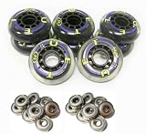 TRUE SPORT Inline Skate Wheels 70mm 82a WITH BEARINGS