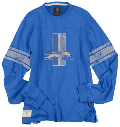 Detroit Lions Vintage Long Sleeve AppliquÃ© Jersey Crew