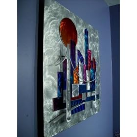 Abstract Sculpture, City Skyline