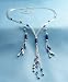 Lapis and Liquid Silver Cascade Jewelry Set Image