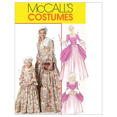 McCall's Patterns M6139 Misses'/Children's/Girls' American Colonial Costumes, Size KID [(3-4) (5-6) (7-8)]