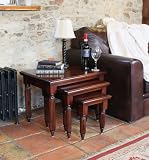 La Roque Nest Of 3 Mahogany Coffee Tables