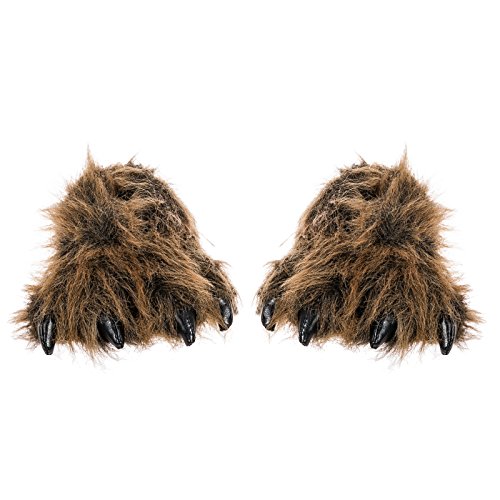 Wishpets Grizzly Bear Paw Slippers