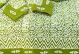 Tilonia Table Linen & Napkin Set for 4 - Bamboo Green