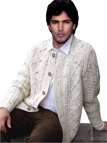 Strickjacke 431 Natur - 100% Reine Schurwolle