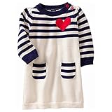 (オールドネイビー)OLD NAVY ボーダー&ハート　ニットワンピース 60-65cm 【並行輸入品】