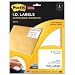 Post-it® Super Sticky Removable Identification Labels, 3.33 x 4 Inches, White, 150 per Pack (2500-J)
