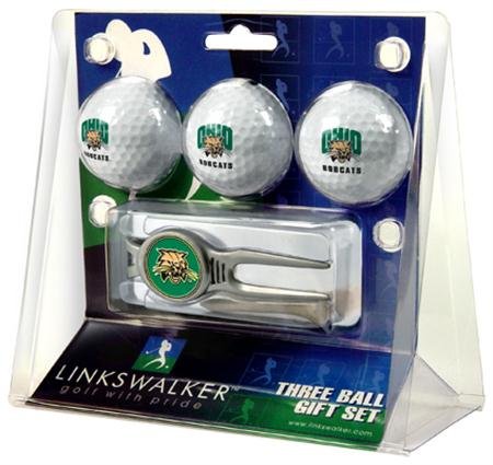 Ohio University Bobcats Ou Ncaa Kool Tool 3 Golf Ball Gift Packs