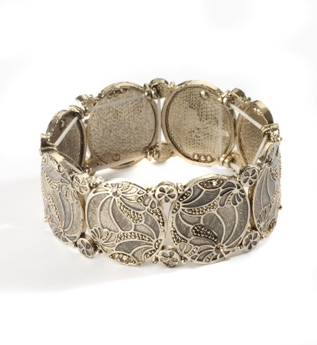 Art Nouveau Disc Stretch Bracelet