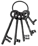 Cast Iron Skeleton Key Set Jail Cell Jailer Pirate
