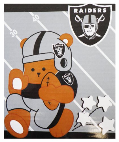 NFL Oakland Raiders Throw Blanket 40in x 50in - Baby Blanket