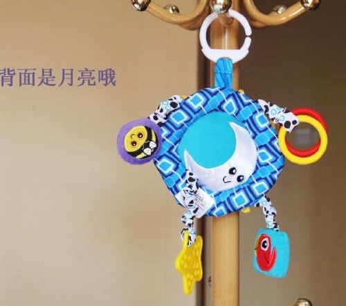 Sunflower and Moon Design Baby Toys Lamaze Early Development Toys Infant Plush Educational Bed Bells