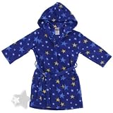 Blue Star Fleece Hooded Bath Robe for Boys