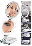 Ultimate Makeup Mirror 10X/1X Lighted - 10X/1X Ultimate Lighted Make-Up Mirror - ULT111