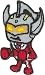 パイオニア ウルトラマンシリーズbyパンソンワークス〈ウルトラマンタロウ〉 シール・アイロン両用タイプワッペン PU300-PU03 3枚セット