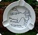 c1940s Comic Risque Hand Painted Ashtray Merry Xmas