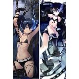 Decorative Japanese Anime Body Pillow Anime Black Rock Shooter , 13.4''x39.4'' Double-sided Design