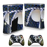 Protective Vinyl Skin Decal Cover for Microsoft Xbox 360 S Slim + 2 Controller Skins Skins Lacrossse
