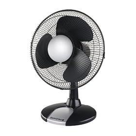 Honeywell HT-112E 12" Oscillating Table Fan - Black