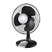 Honeywell HT-112E 12" Oscillating Table Fan - Black