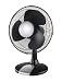 Honeywell HT-112E 12" Oscillating Table Fan - Black