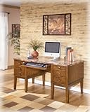 Storage Leg Desk by Ashley - Dark Wood (H158-26)