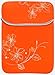 8 - 10.1 inch Orange Blossom Floral Neoprene Netbook Laptop Sleeve Slip Case Pouch Bag for iPad, Acer, ASUS, Dell, HP