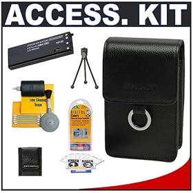 Casio Exilim EX-CASE-30 Leather Case (Black) + Spare NP-50 Battery + Accessory Kit for... by Casio