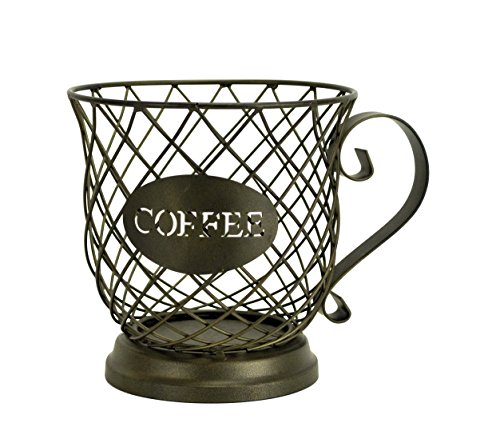 Boston Warehouse Kup Keepers Holder Coffee Cup and Diamond Design for Coffee and Espresso Pod Storage