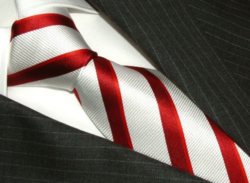 77071 - Lorenzo Cana - Premium Krawatte rot aus 
