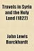 Travels in Syria and the Holy Land (1822)