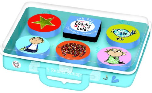 Charlie and Lola Aqua Stampers & Ink Pad Set