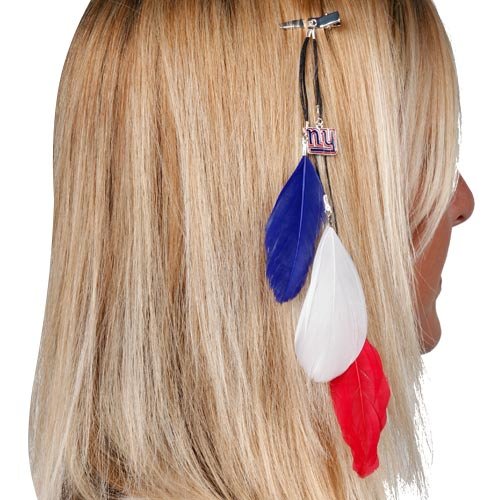 New York Giants Team Color Feather Hair Clip