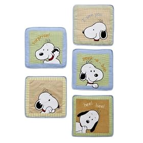 Peek A Boo Snoopy 5 Piece Wall Hanging