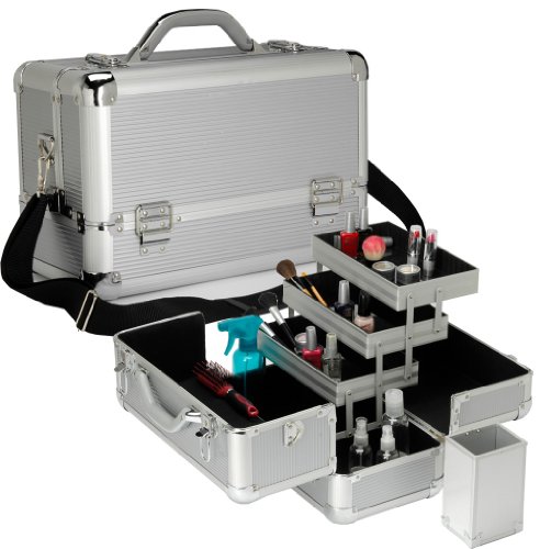 SHANY professional Cosmetic Train Case with Brush Holder - Makeup case