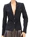 Dolce & Gabbana Womens Jacket Coat Night Blue Cotton, 42, Blue