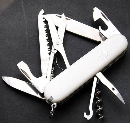 Victorinox Couteau d'Officier Suisse, HUNTSMAN, BLANC, (10016)