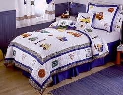 Metro Full / Queen Size Quilt with 2 Shams