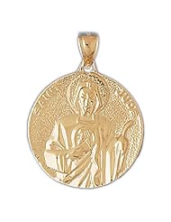CleverEves 14k Gold Pendant ReligiousSt. Jude 6.6 - Gram(s)