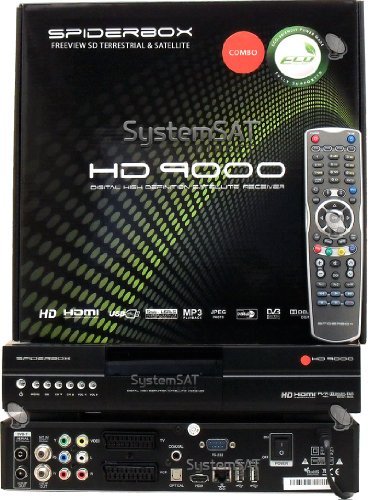SPIDERBOX HD 9000 COMBO HD RECEIVER - SATELLITE & TERRESTRIAL - SYSTEMSAT