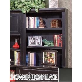 Kush Furniture 1328Bbk Summerland Bookcase Cabinet in Ebony Black Finish by Kush Furniture