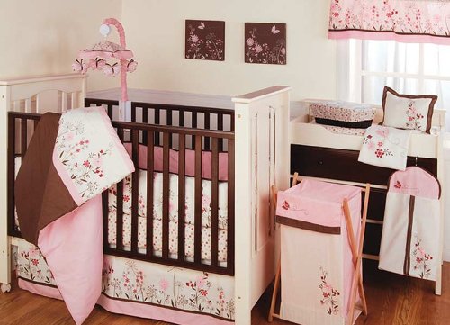 Butterfly Meadow Organic 6 Piece Crib Bedding Set by Kidsline