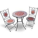 Jago MGTS01 Gartentisch Set mit St�hlen Mosaik Tischplatte: �60cmvon "Jago"