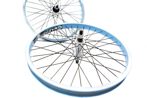 BMX Wheelset Blue 14mm Axles 9T Cassette