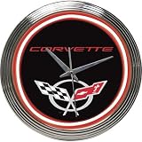 On The Edge Corvetter C5 Emblem Neon Clock Model # 259012