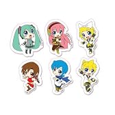 ボーカロイド VOCALOID デフォルメキャラクター ステッカーセット（初音ミク、巡音ルカ、鏡音リン、鏡音レン、MEIKO、KAITO）