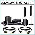 Sony BRAVIA DAV-HDX587WC 5.1 Channel Theater System w/ 2 HDMI Cables