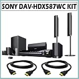 Sony BRAVIA DAV-HDX587WC 5.1 Channel Theater System w/ 2 HDMI Cables